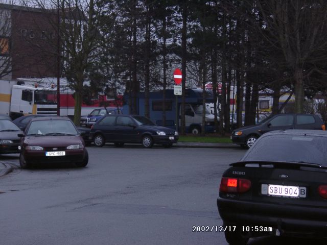 wenig idyllischer Stellplatz in Ostende
