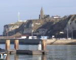 Blick von Dieppe auf den Stellplatz