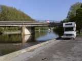 Soissons, Stellplatz im Hafen